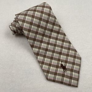 Polo Ralph Lauren Men’s Classic Brown Tattersall Tie Brown Pony